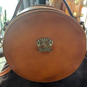 PRATESI Firenze Round Leather Crossbody